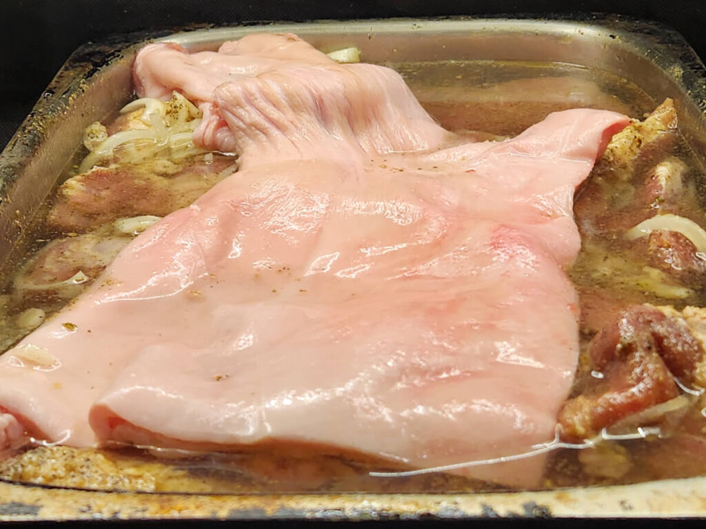 JAHZKITCHEN Carnitas with fat cap and water
