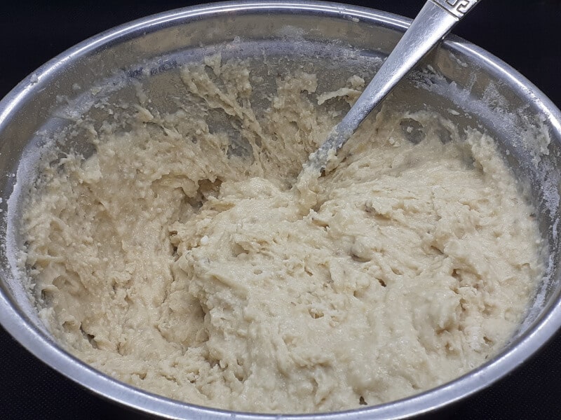 Mixing Banana Bread Batter