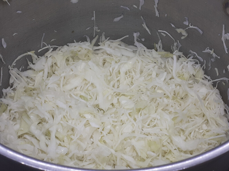 Pot of Salted Cabbage 2 percent by weight