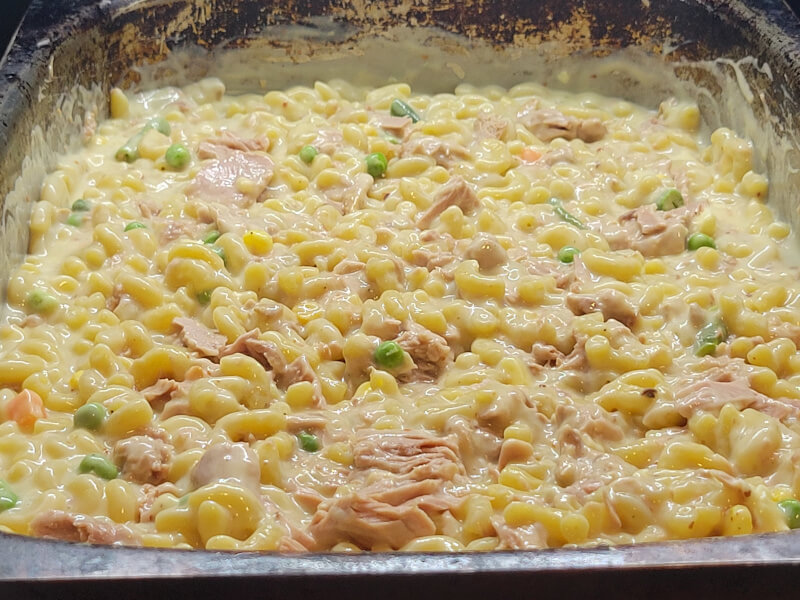 Tuna Casserole Filling with Cream of Chicken & Mushroom