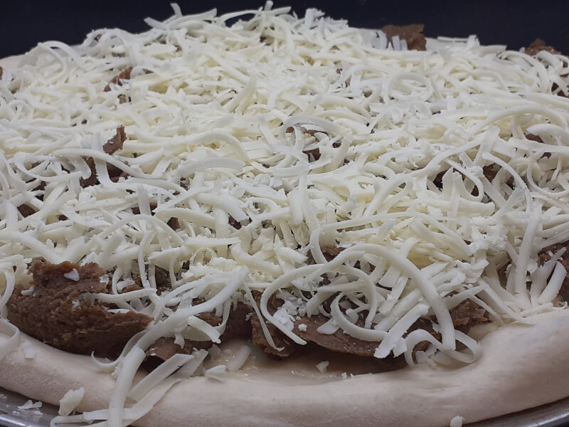 Adding Cheese for Donair Pizza