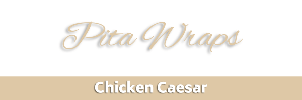 Chicken Caesar Pita Wrap Header