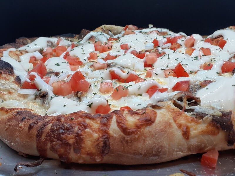 Donair Pizza with Vincenzos Pizza Dough