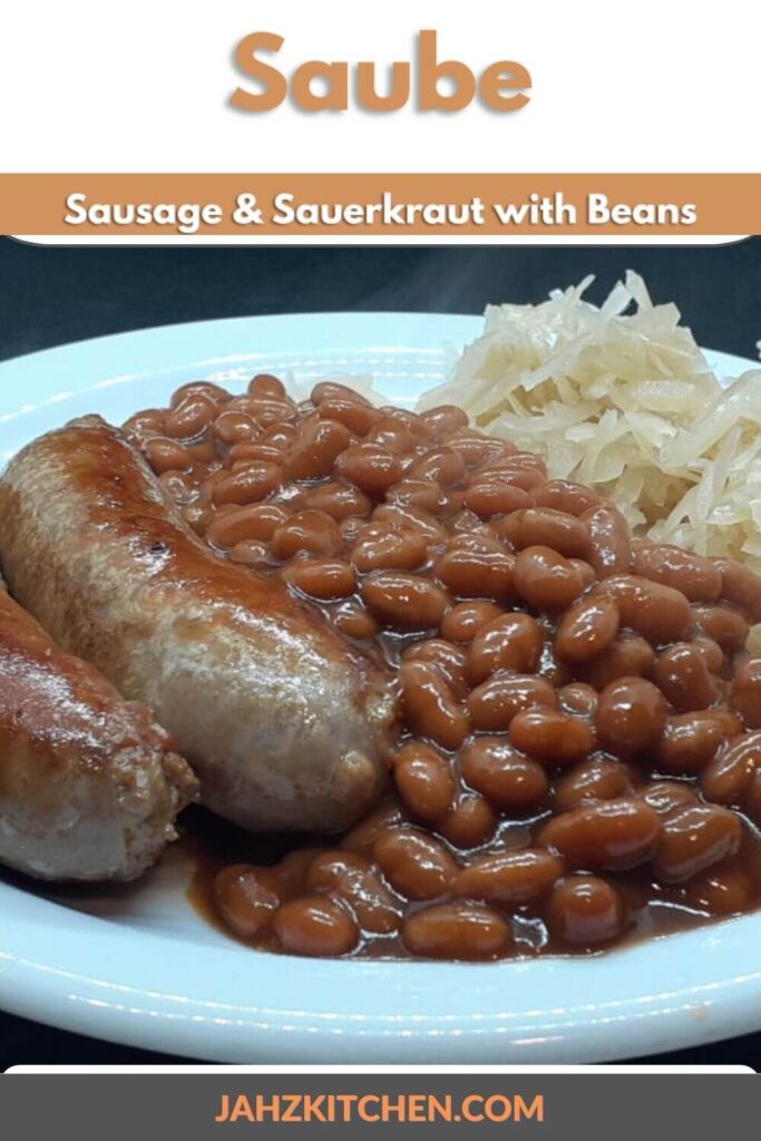 Saube, Sausage & Sauerkraut with Beans Pin