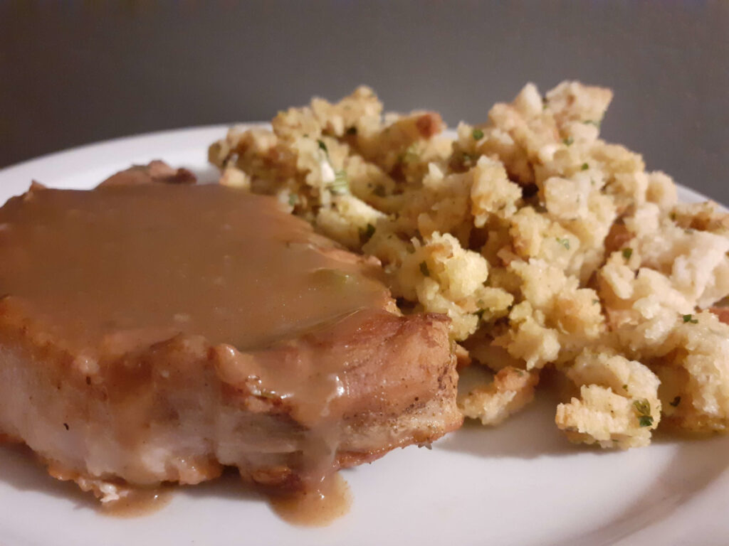 JAHZKITCHEN Pork Chops with Sage and Apple Sauce
