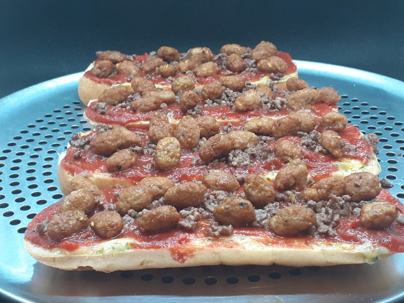 Pizza Ovensub with Italian Sausage and Ground Beef