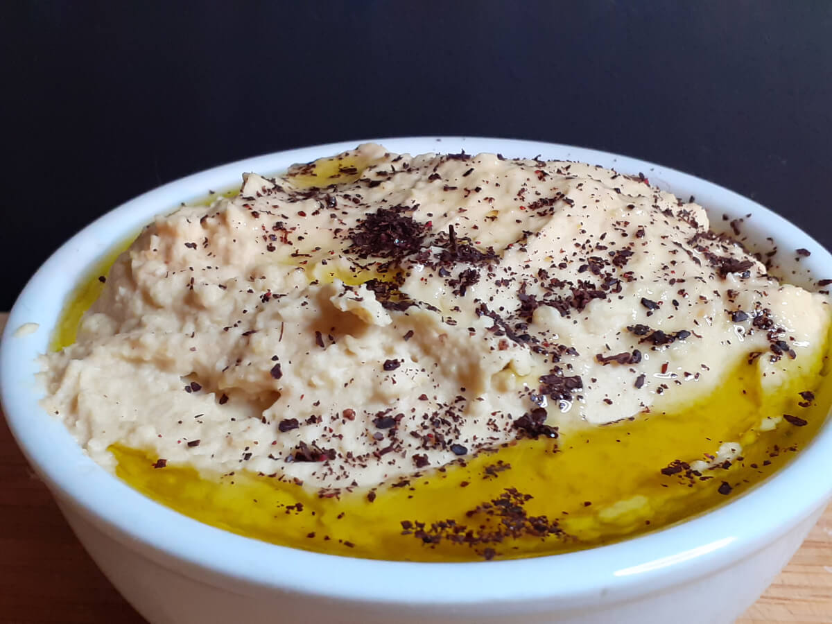 Hummus with Olive Oil and Summac