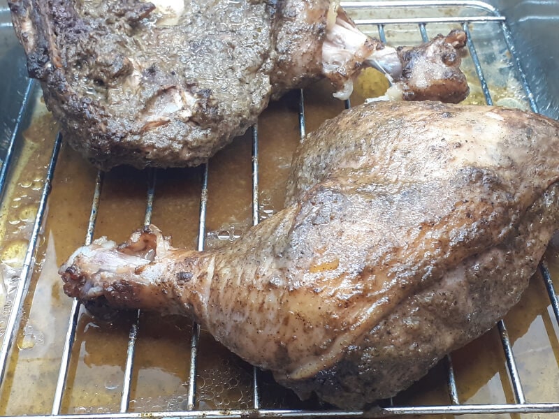 Jerk Chicken after the 1 hour slow cook