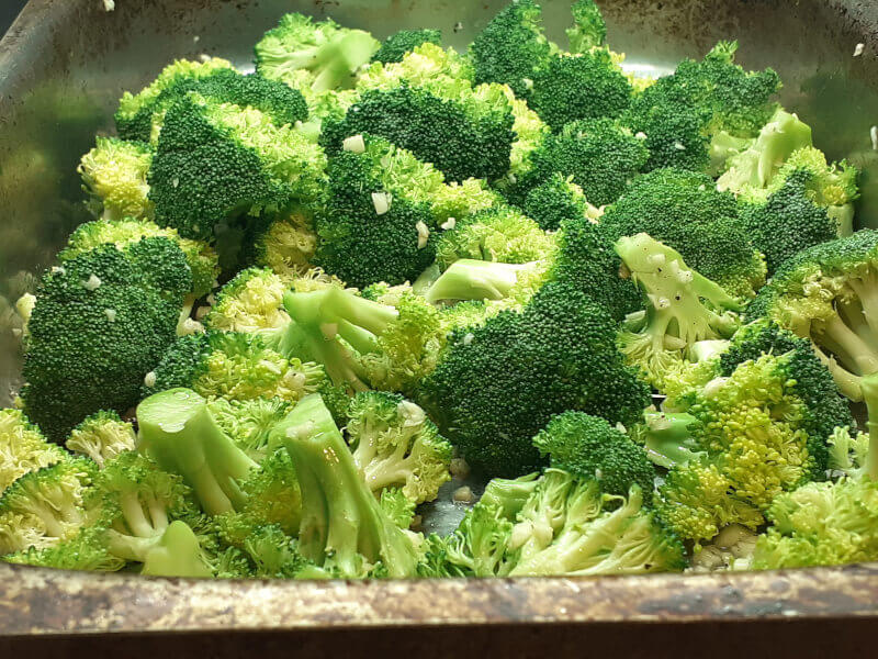 Roasted Broccoli before the Oven