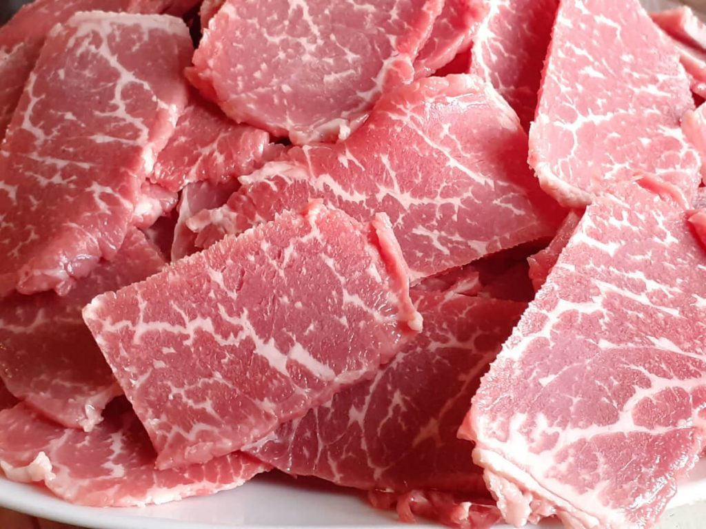 Thinly Sliced Steak