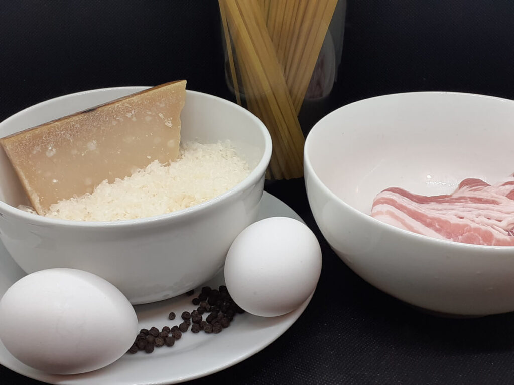 JAHZKITCHEN Bacon Carbonara Ingredients for 2