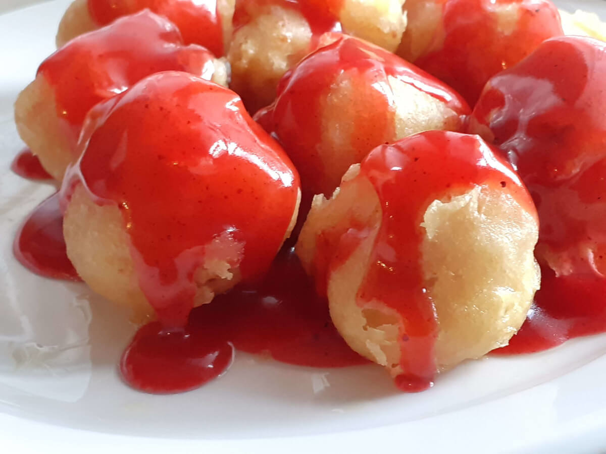 JAHZKITCHEN Cherry Sweet and Sour Chicken Balls