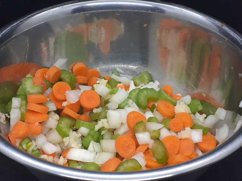 Mirepoix with Garlic