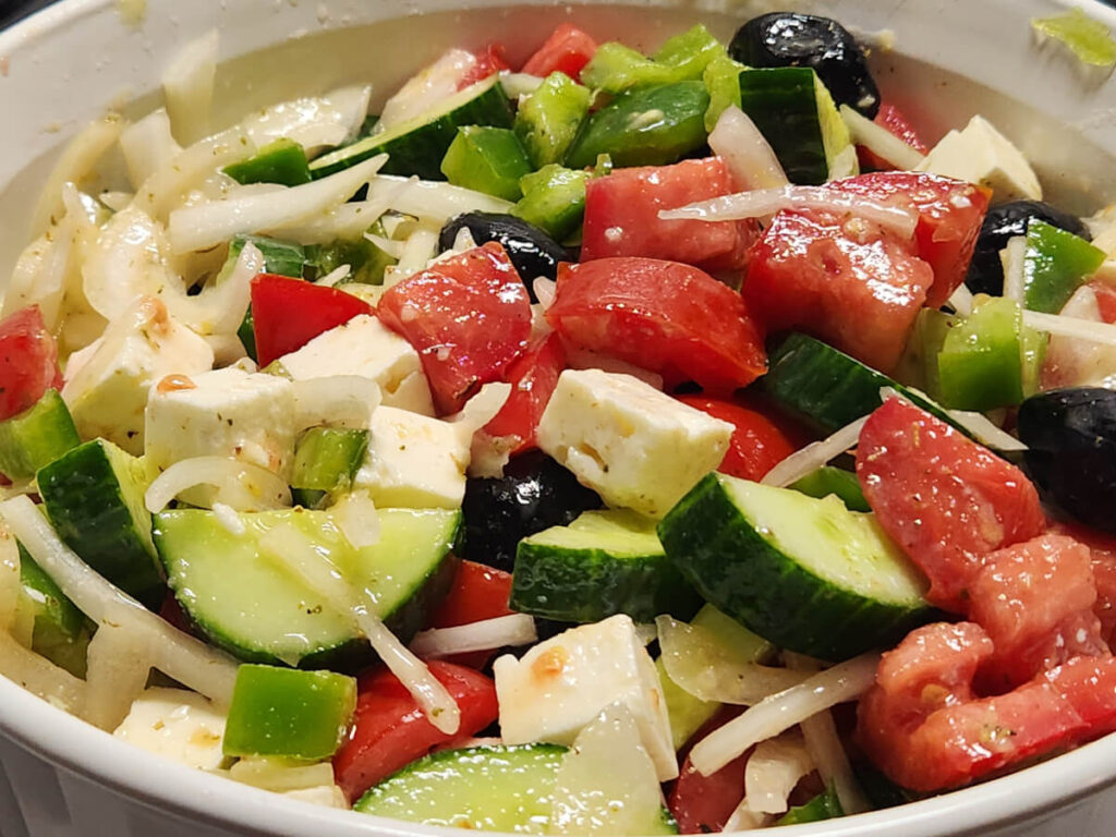 JAHZKITCHEN Greek Salad with Ladolemono