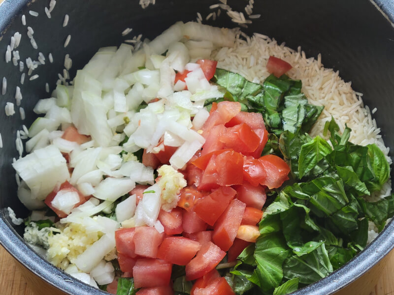 Basil Rice Ingredients