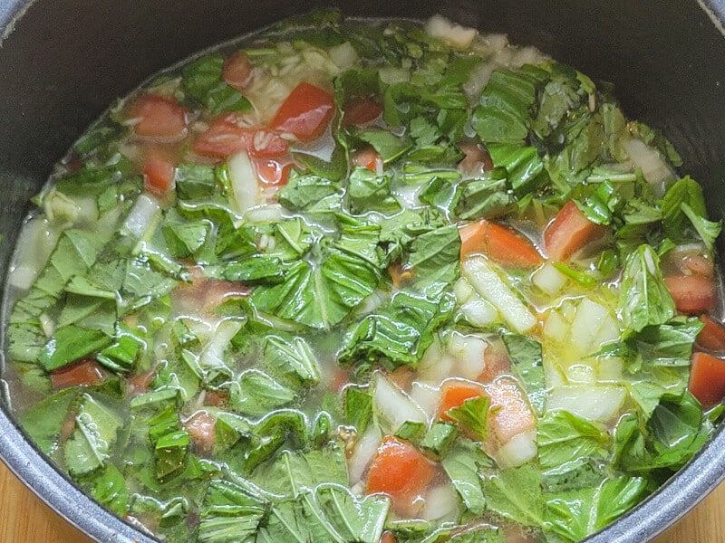 Basil Rice in the Rice Cooker