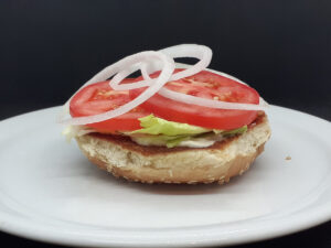 Crown with Mayo, Lettuce, Tomatoes, Onions
