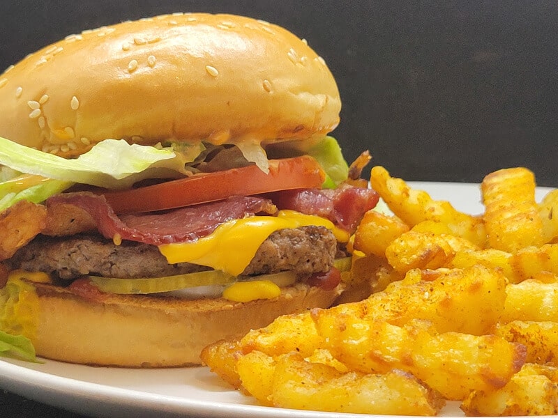 Teen Burger with Cajun Oven Fries