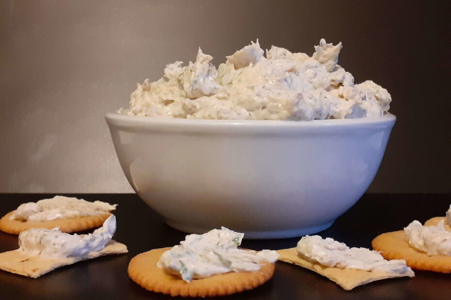 JAHZKITCHEN Salmon Dip and Crackers