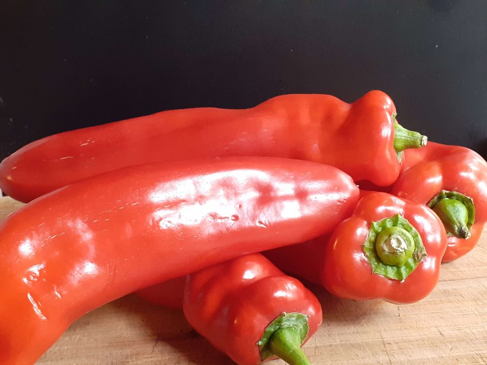 Long Red Sweet Peppers