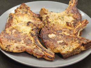 JAHZKITCHEN Greek Pork Chops Reverse Seared
