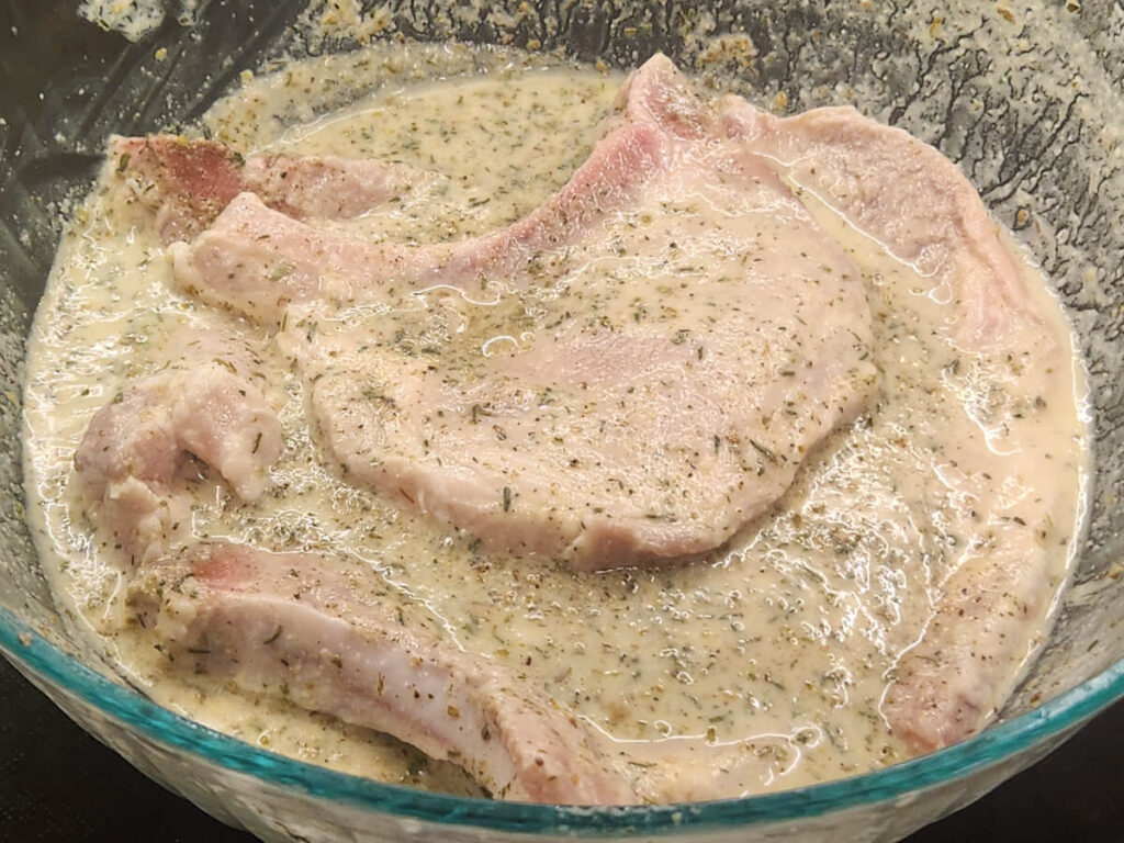 JAHZKITCHEN Marinating Greek Pork Chops with Black Pepper, Thyme, Oregano, Onion powder, Parsley and savory