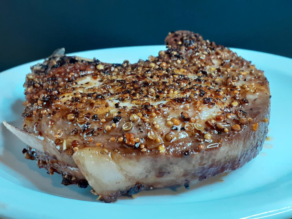 JAHZKITCHEN Montreal Pork Chops Reverse Seared