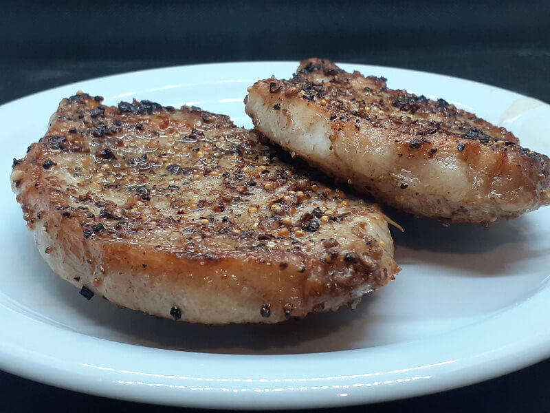 Seared Montreal Pork Chops