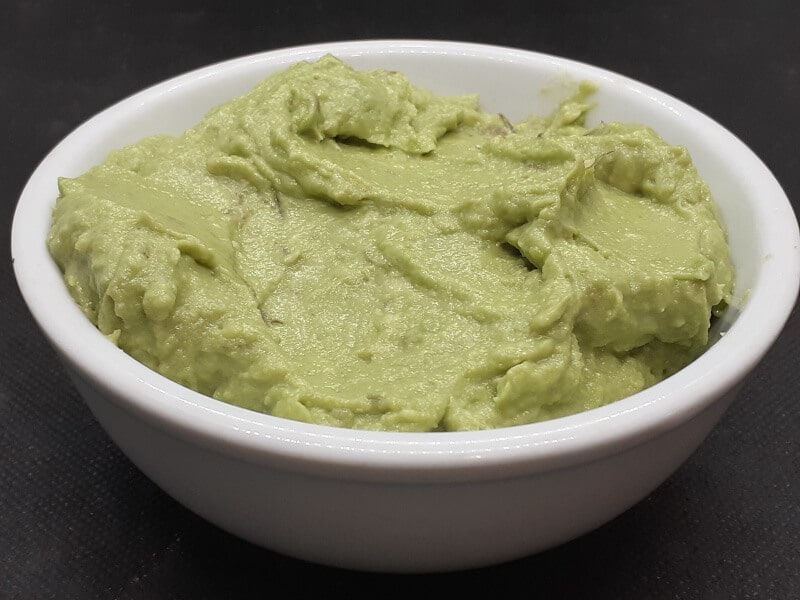 Chilean Guacamole Avocado, Oil and Salt with a bit of Lemon Juice