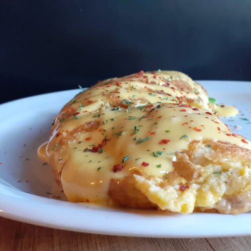 Tuna Omelette with Hollandaise