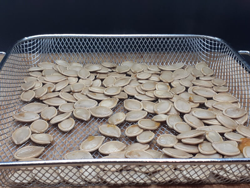 Drying Pumpkin Seeds after boiling