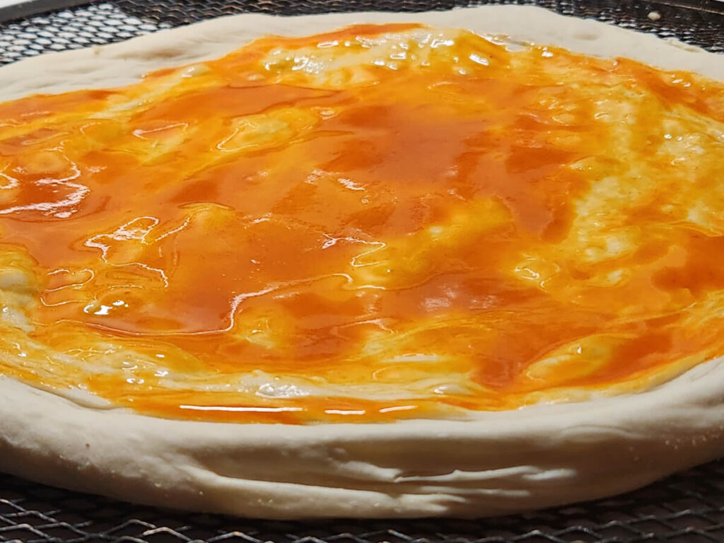 JAHZKITCHEN Pizza Dough with Buffalo Sauce