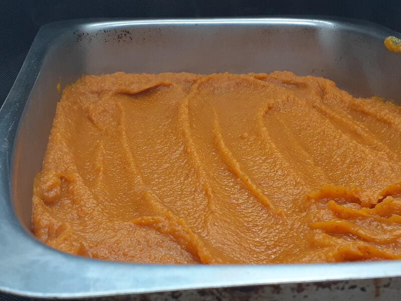 Pumpkin Puree going in for a second Cook