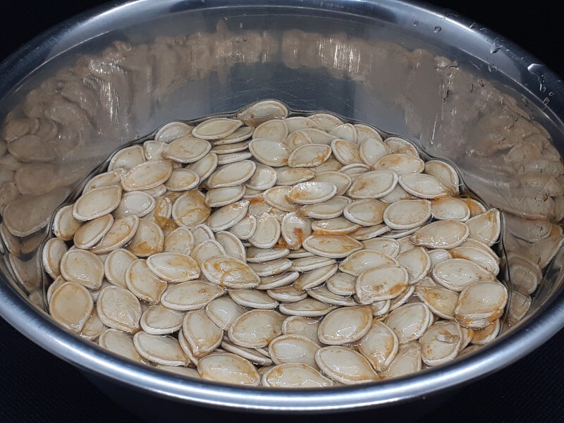 Pumpkin Seeds in Water