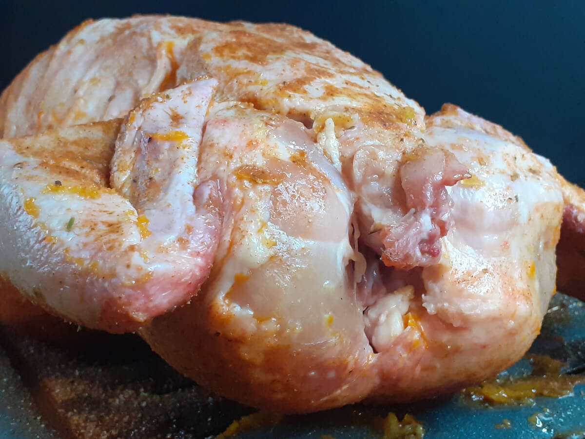 Cooking Breast Side Down