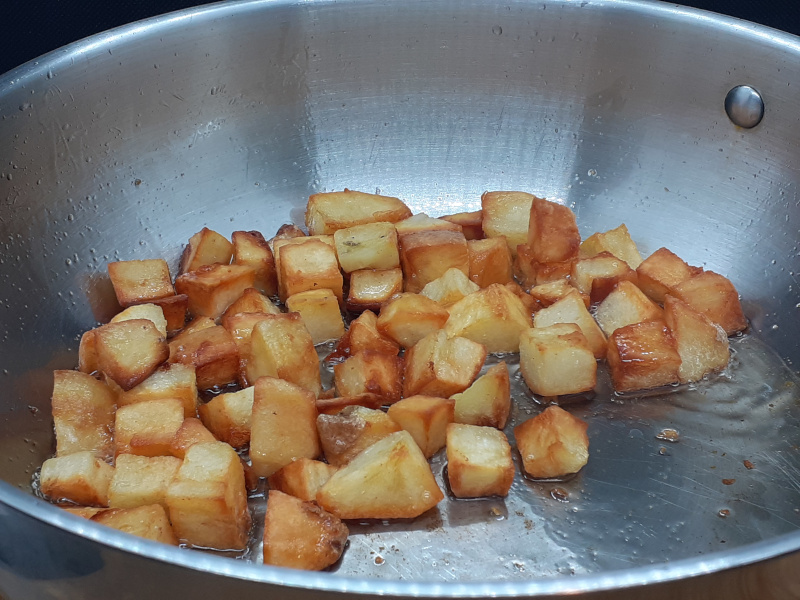 Crisping Hash Browns