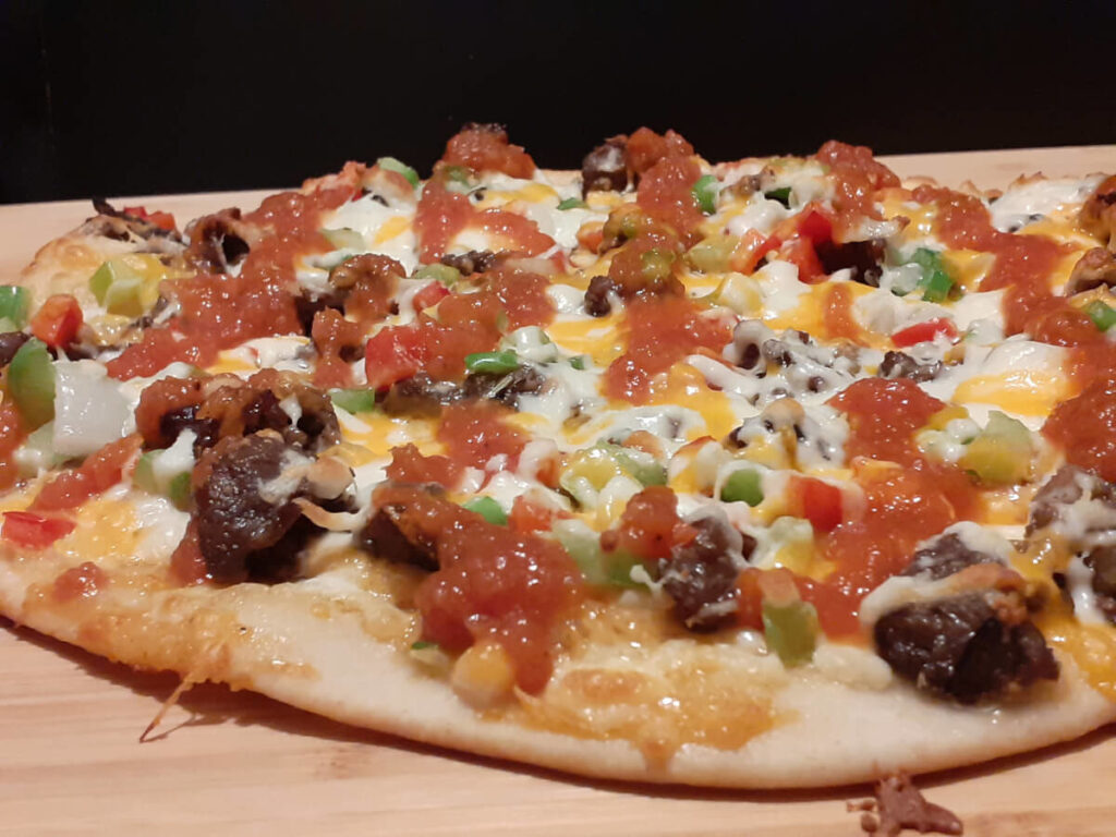 JAHZKITCHEN Cheesesteak Pizza