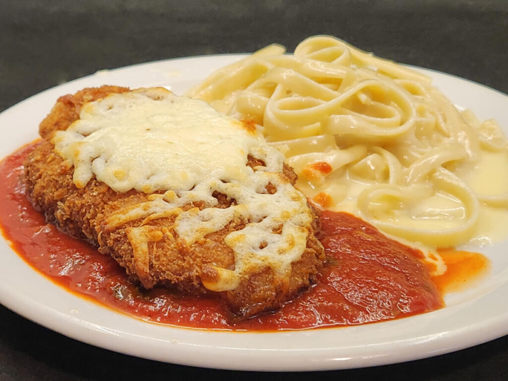 JAHZKITCHEN Chicken Parmesan with Fettuccine al Burro