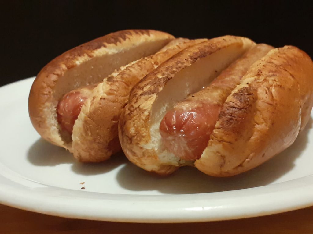 Hot Dogs with Bagel Wash
