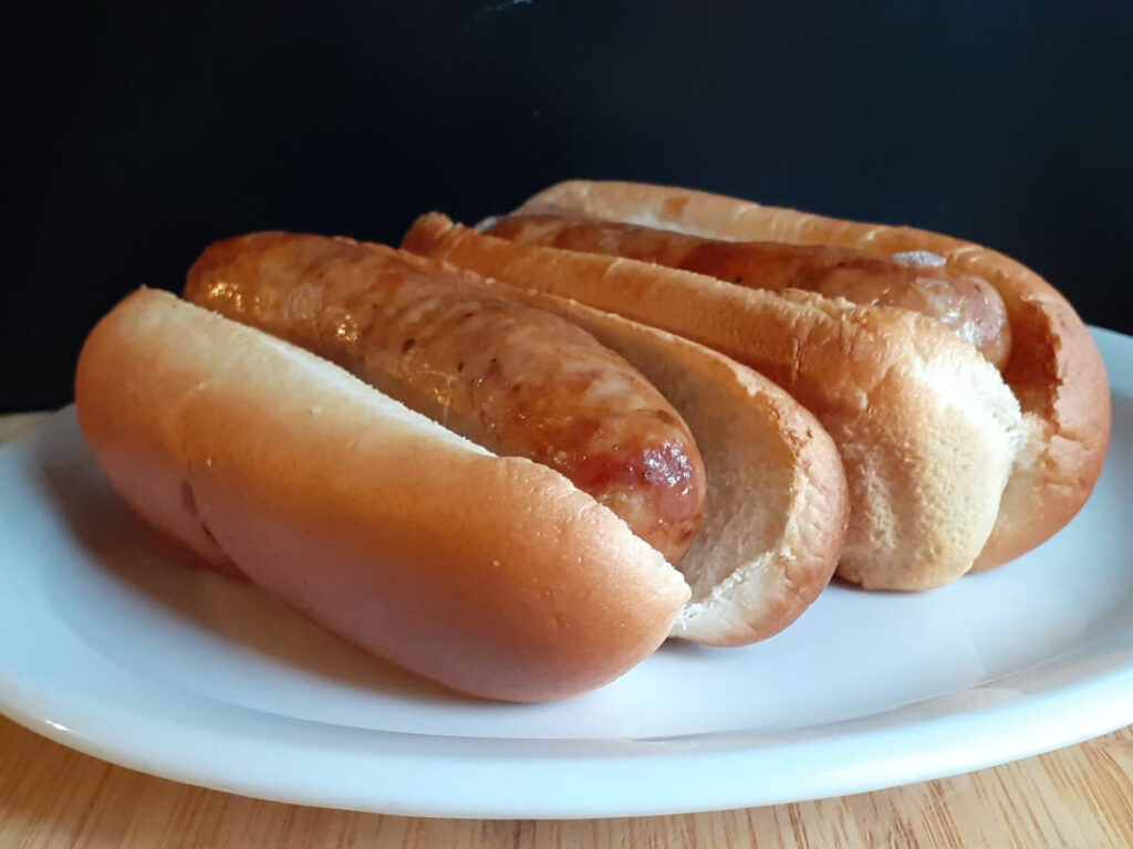 Air Fryer Steamed and Toasted Sausages