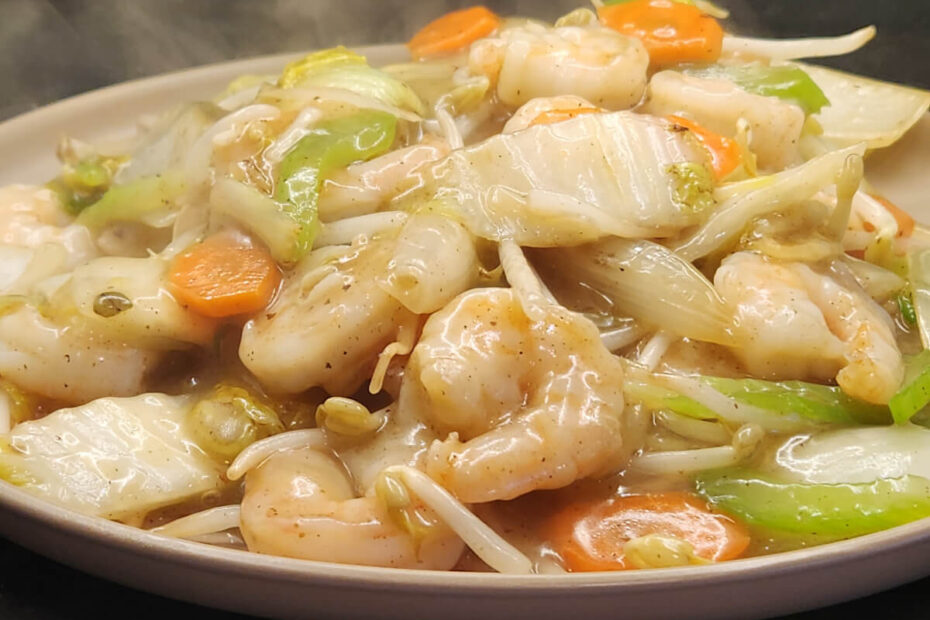 JAHZKITCHEN Shrimp Chop Suey Plate