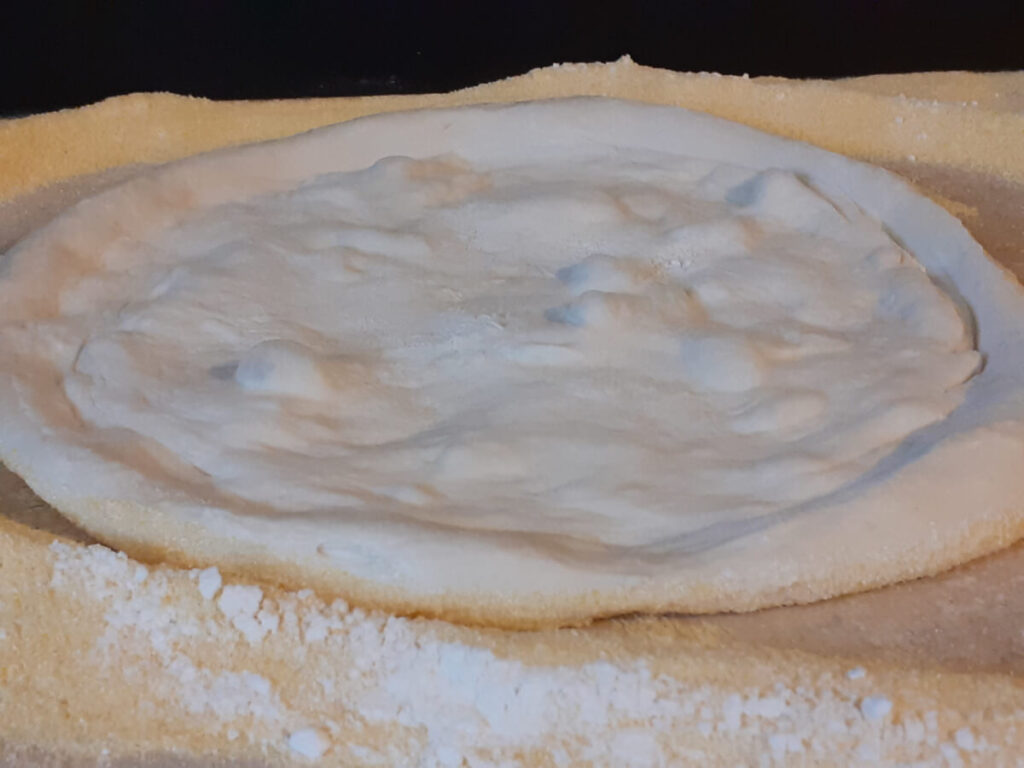 Pizza Dough Stretched