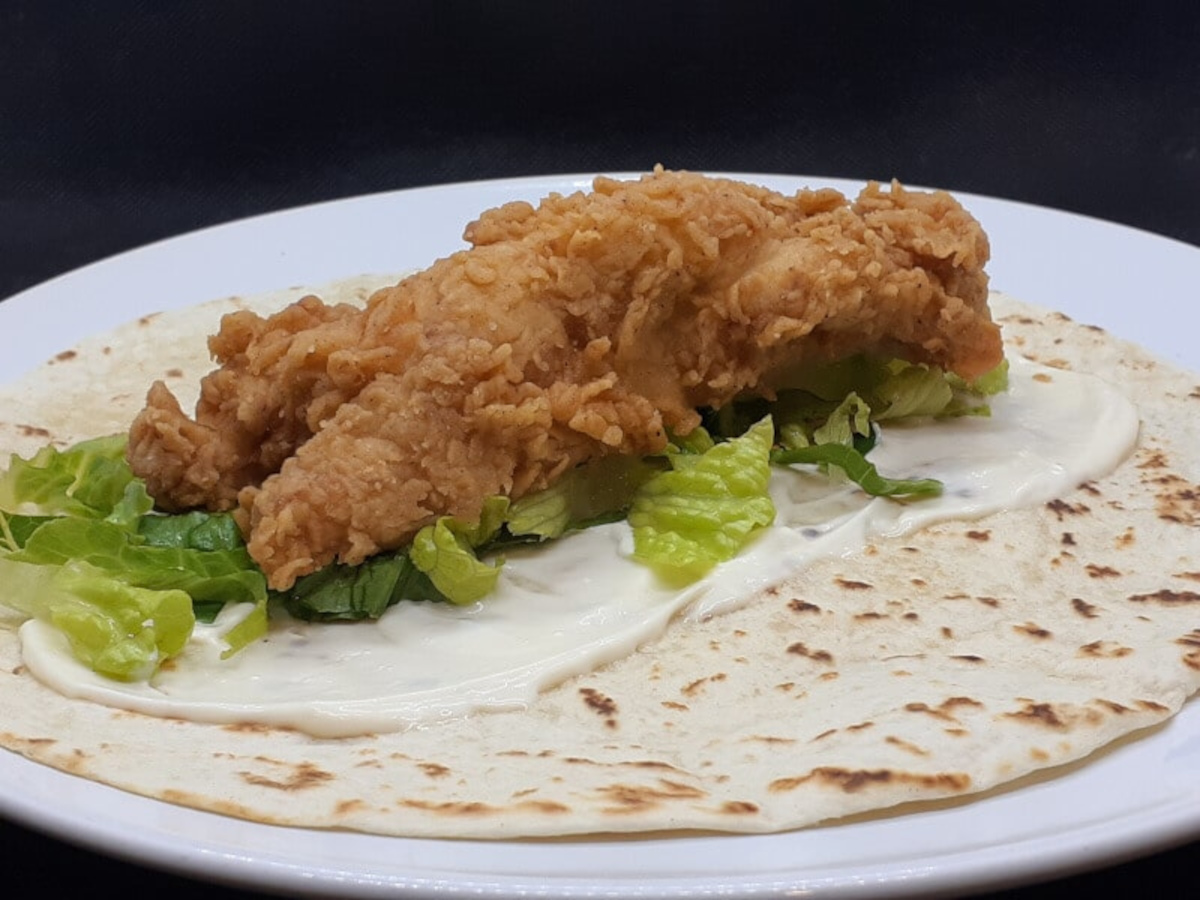 JAHZKITCHEN JFC Chicken Tortilla Wrap with Mayo and Romaine
