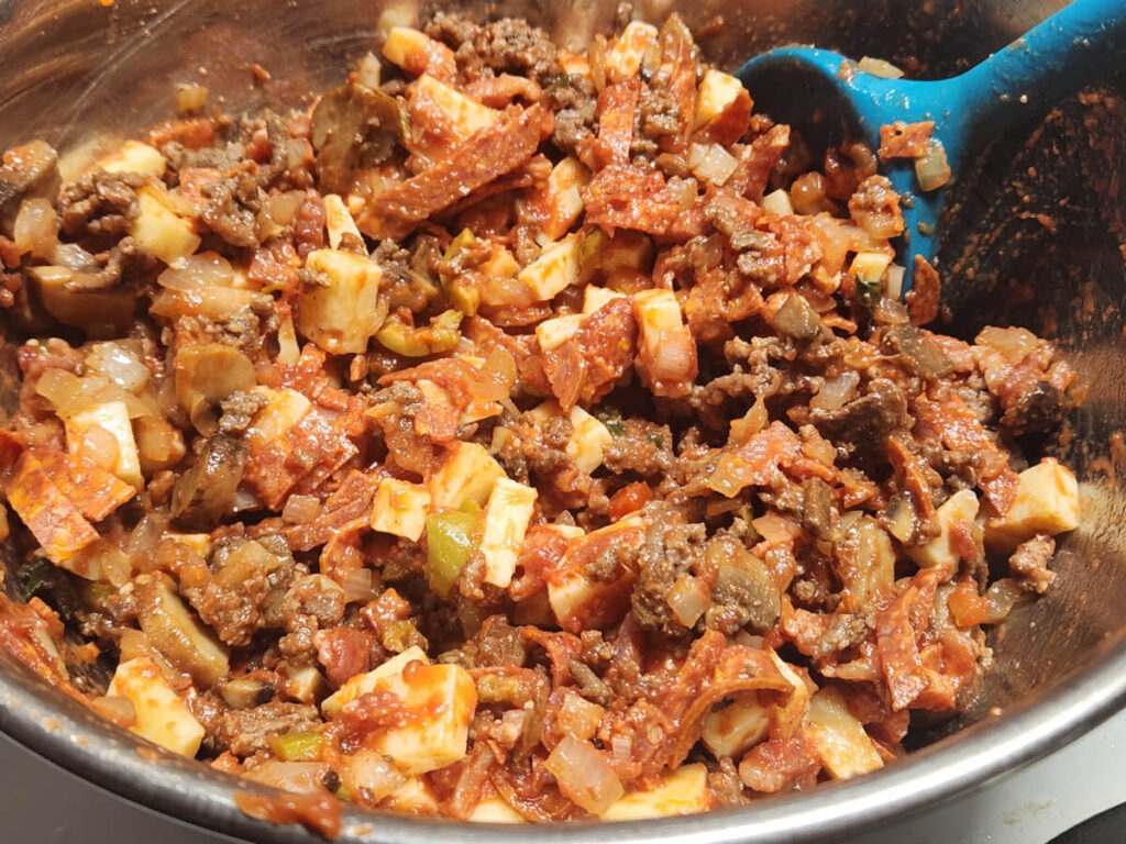 JAHZKITCHEN Pizza Eggroll Filling