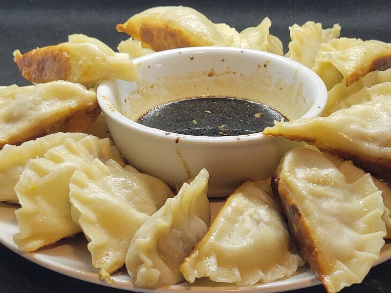 Chinese Pork Dumplings with Chinese Dipping Sauce