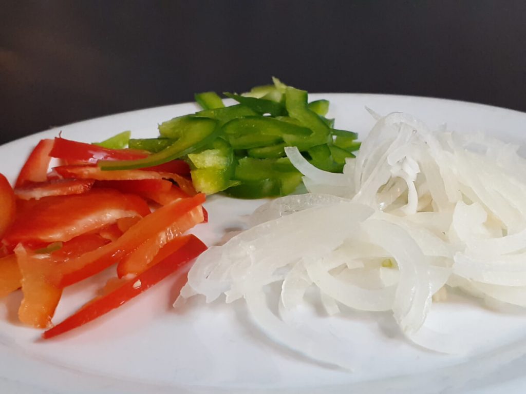 Sliced Peppers & Onion