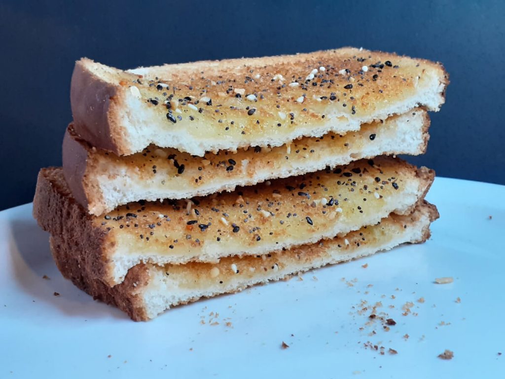 Everything Bagel Toast Stack