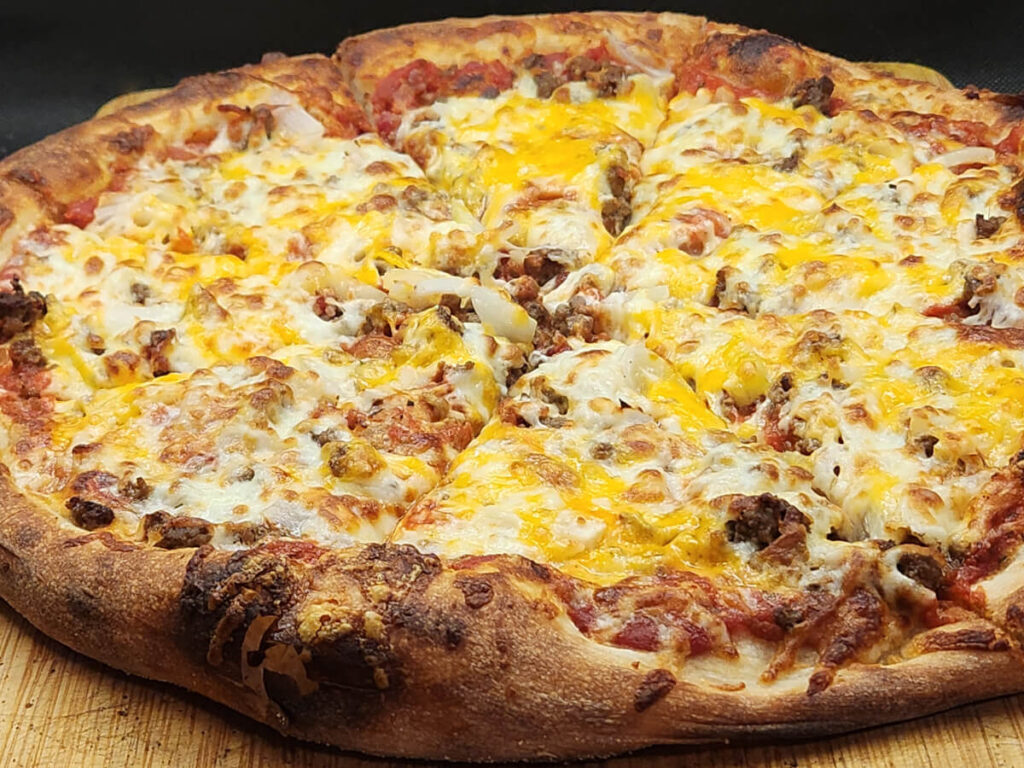 JAHZKITCHEN Sliced Cheeseburger Pizza