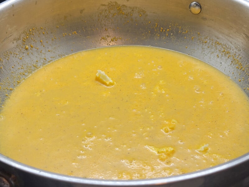 KD Cheese Sauce bringing it a boil