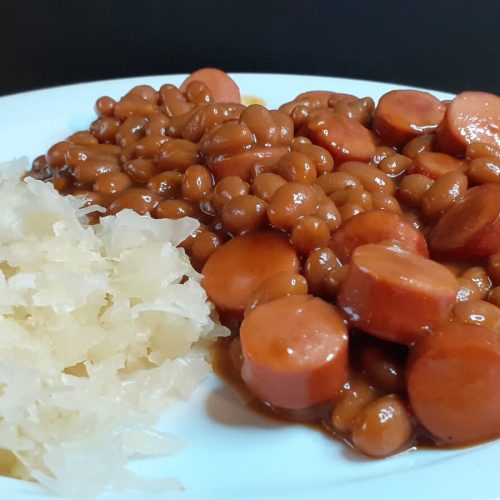 Beans & Hotdogs with Sauerkraut